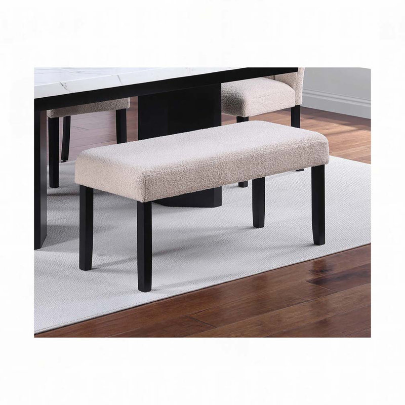 Banc rembourré, Noir
