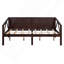 Lit de jour pleine grandeur, espresso-2066390478-2066390479
