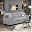 Coussin décoratif contemporain en tissu de chenille 2 pièces