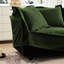 Canapé en chenille 2 places avec housse amovible, look moderne, housse de siège confortable et chenille
