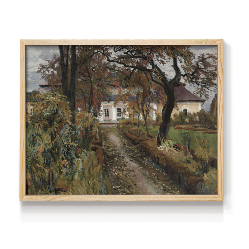 Paysages rétro-Dxxxxi - reproduction encadrée - réversible, H 11 po x l 14 po, Naturel