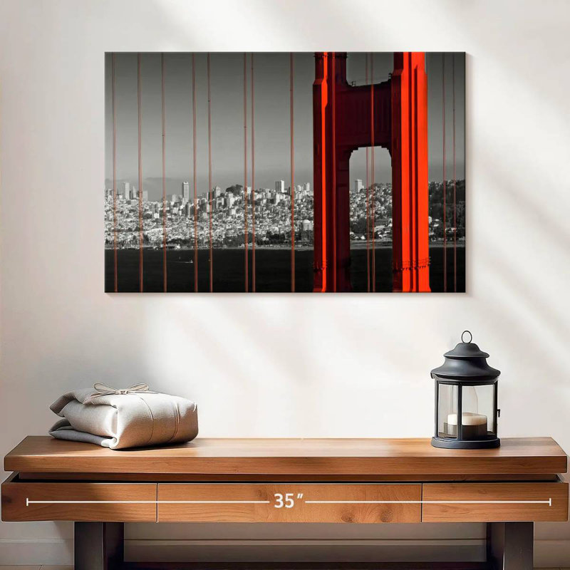 Lilie Detailed Golden Gate Bridge, 30" H x 45" W