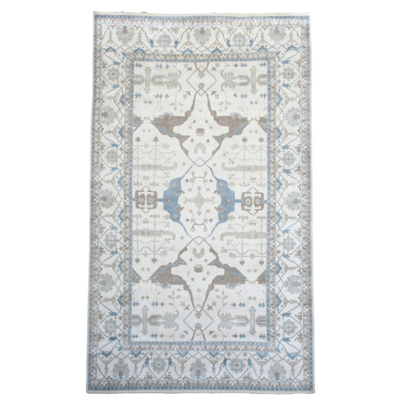 Tapis ivoire 12 x 19 Oushak