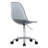 Acrylic Rolling Armless Vanity Swivel Height Adjustable Clear Desk Chair for Home Office With Wheels-561603682-545504367
