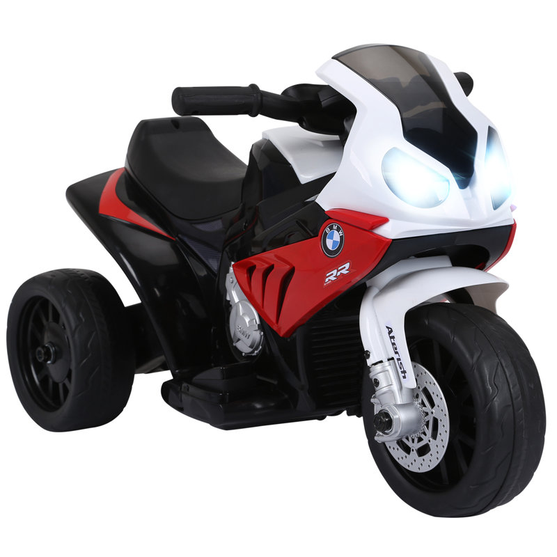 Kjeld Zoomie Electric Motorbike for Kids 6V BMW S1000RR Licensed 3 Wheel, Red