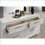 Table de chevet 2 tiroirs Glam White