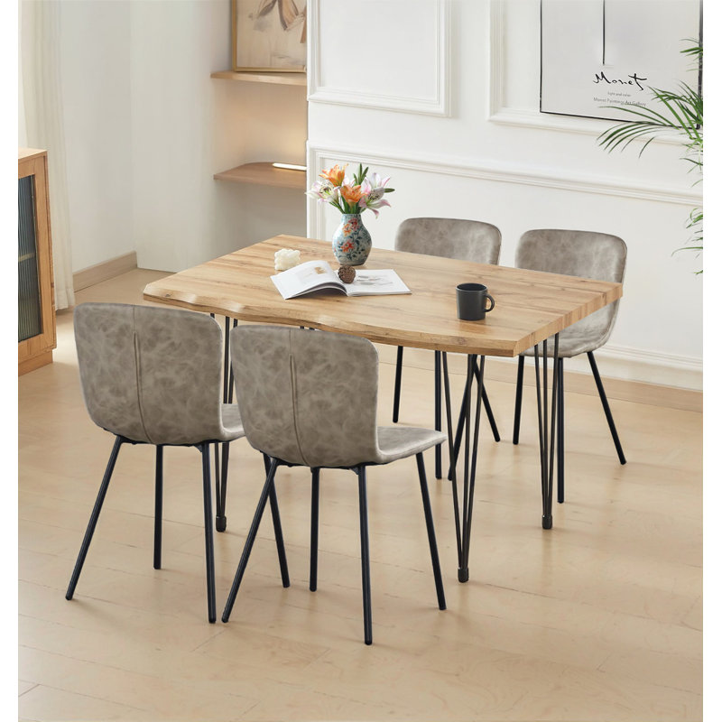 Mose 4 -Person Dining Set, 76cm H x 120cm L x 80cm W