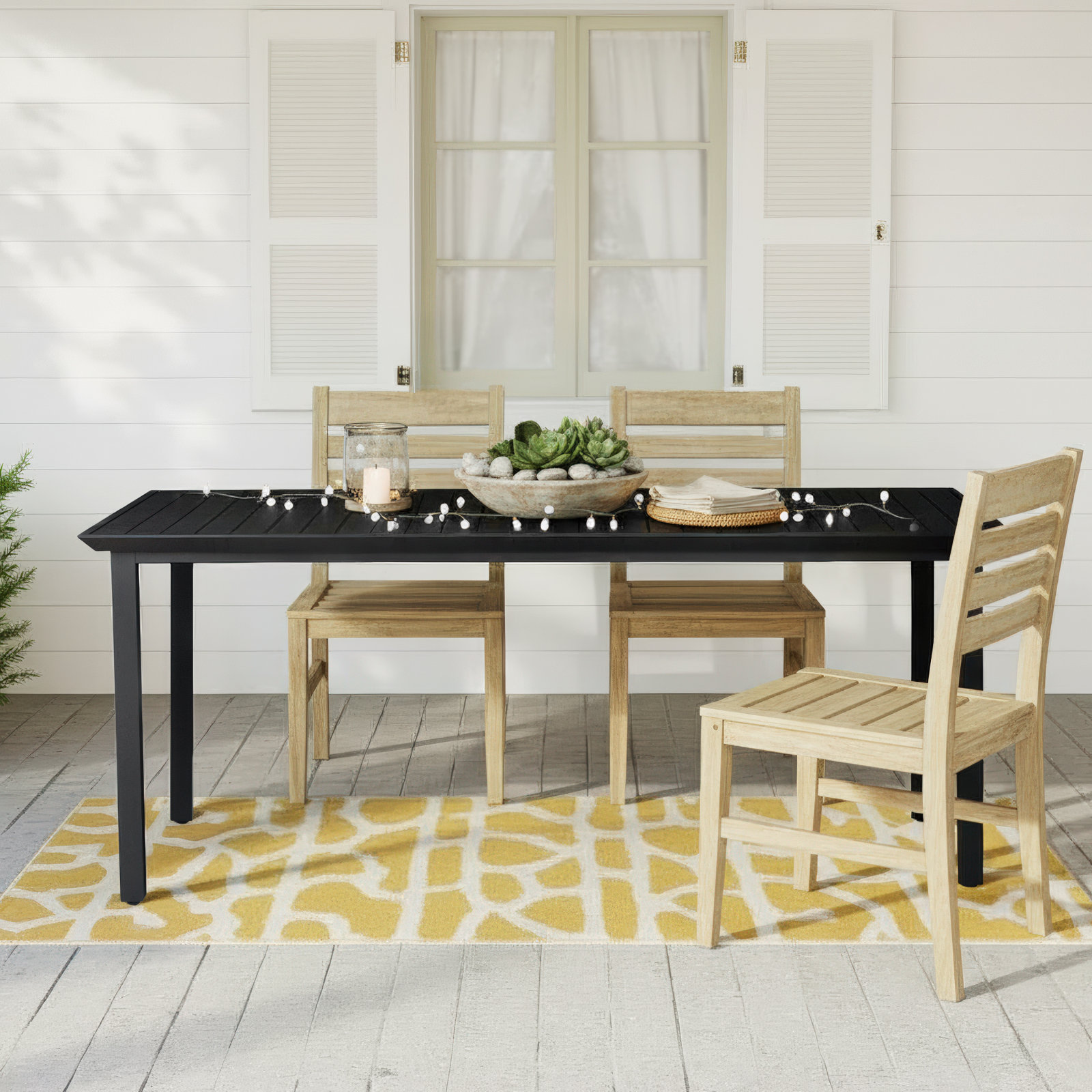 Everlee Metal Outdoor Dining Table