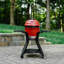 Joe Jr® Portable Charcoal Grill by Kamado Joe | Bundle Includes Short Cover and Cart with Side Shelves