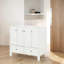 36'' Solid Wood Frame Bathroom Vanity With Storage, Adjustable Shelves, And Soft-closing Doors & Drawers, Freestanding Vanity Cabinet Without Countertop-99112996