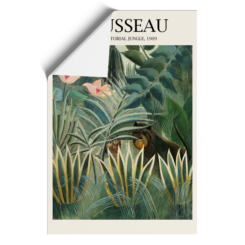 The Equatorial Jungle by Henri Rousseau - No Frame Print, 30cm H x 21cm W x 0.1cm D