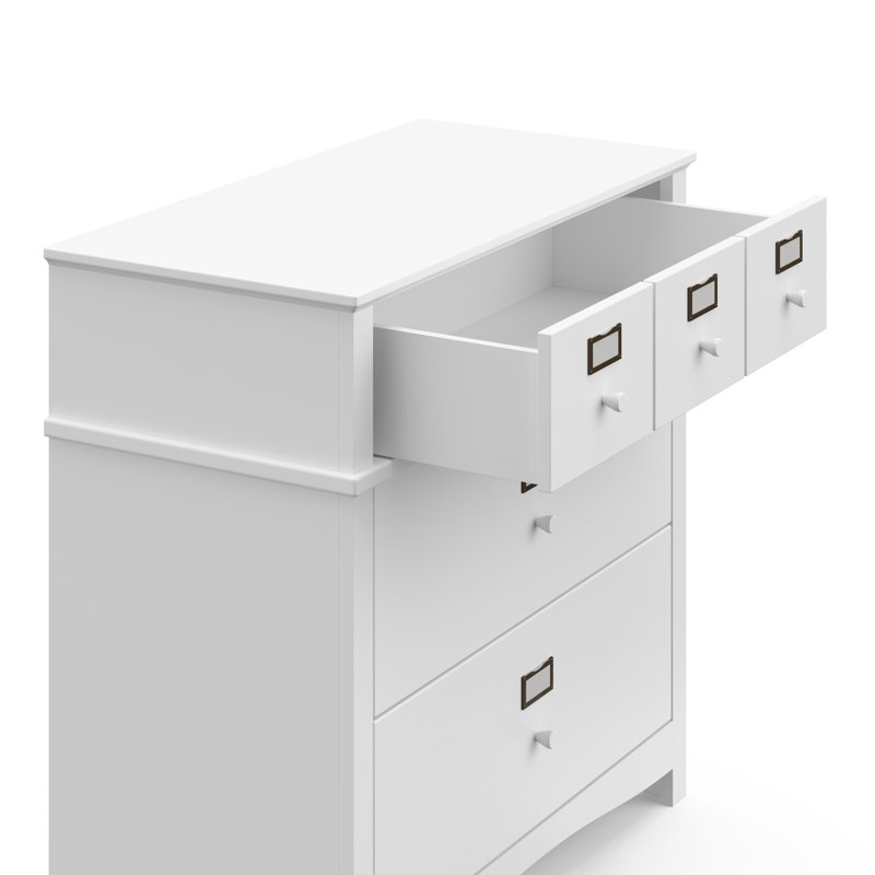 Clara 3 Drawer Customizable Chest, White