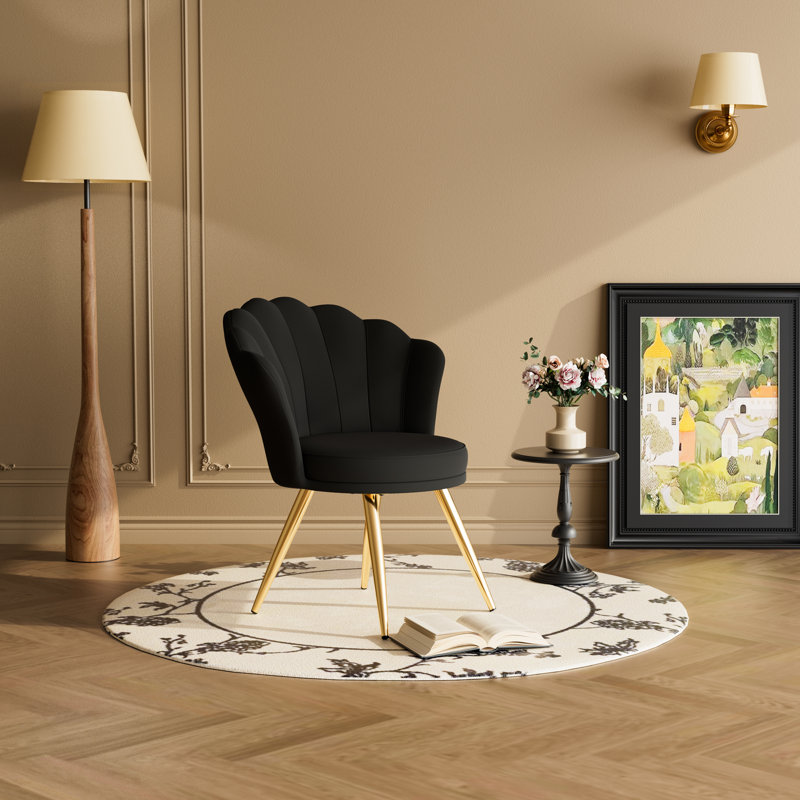 Chaise rembourrée Elegant, Noir