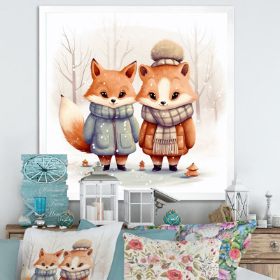 Nursery Animal Fox Cartoon III - Animal Nursery's Wall Art