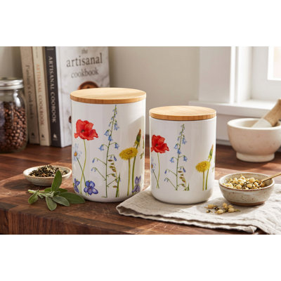 Ensemble de 2 pots en céramique Wildflower
