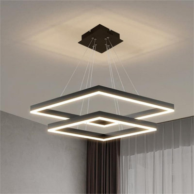 Delsen 2 - Light Dimmable LED Kitchen Island Square/Rectangle Chandelier