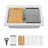 Quartz Kitchen Sink - 30" X 22" X 10" White Granite Composite Workstation Drop-In Kitchen Sink
