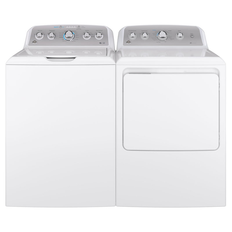 GE 4.6 Cu. Ft. Top Load Washer and GE 7.2 Cu. Ft. Electric Dryer