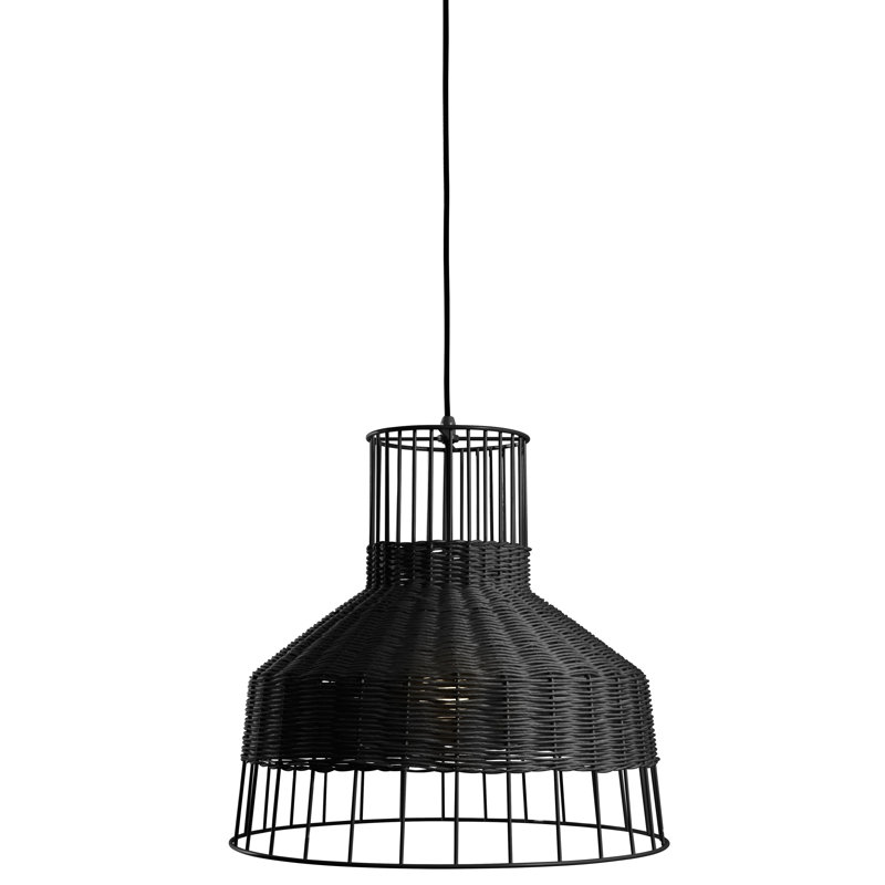 Laika 1 - Light Pendant, 19" H x 21" W x 21" D, Black, Black