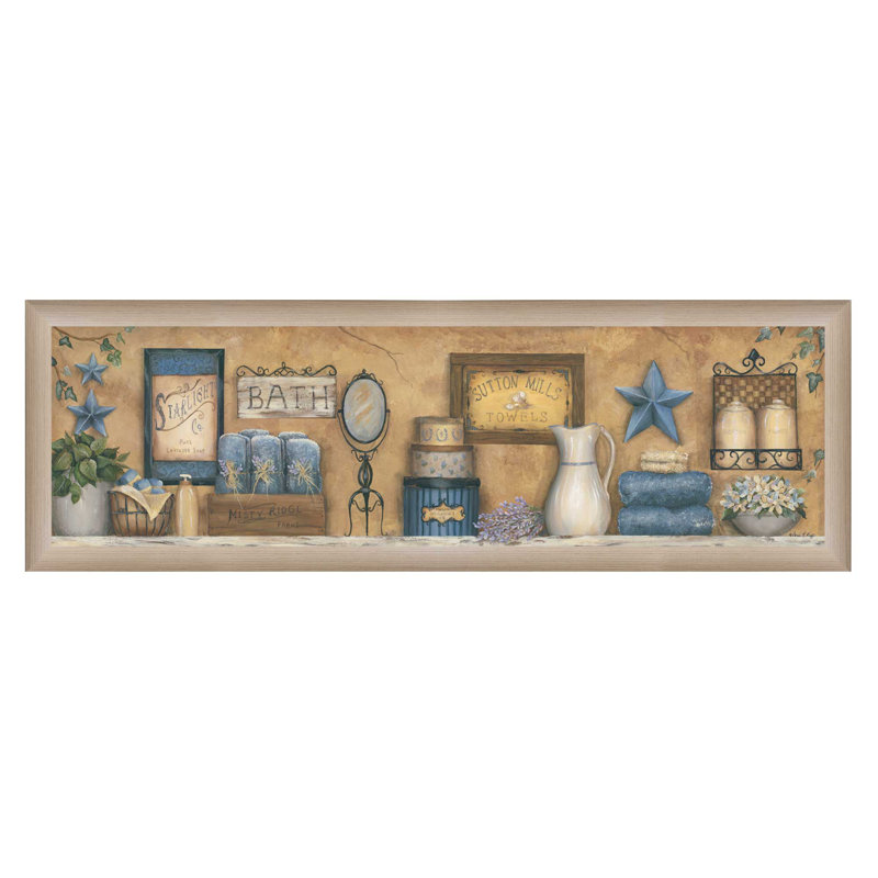 Starlight Bath Framed Wall Art for Living Room, Home Wall Decor by Carrie Knoff, Tan Framed