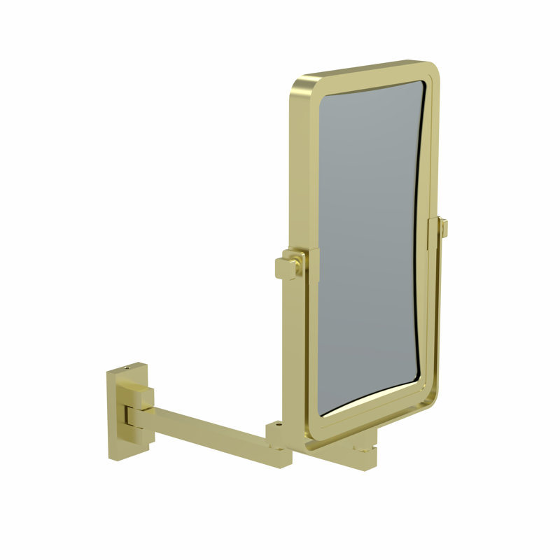 Aluminium Rectangle Mirror, Brushed Brass