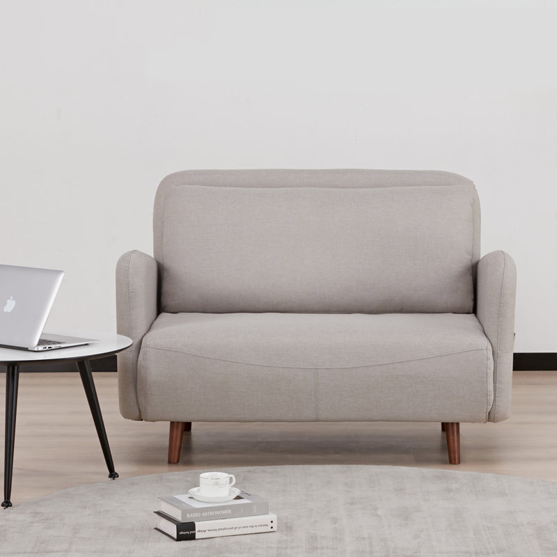 Fauteuil convertible et demi Ashriya, Polyester beige