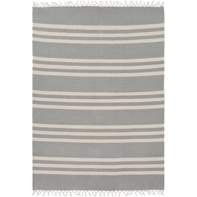 Balsam Hand Woven Throw Blanket, Grey