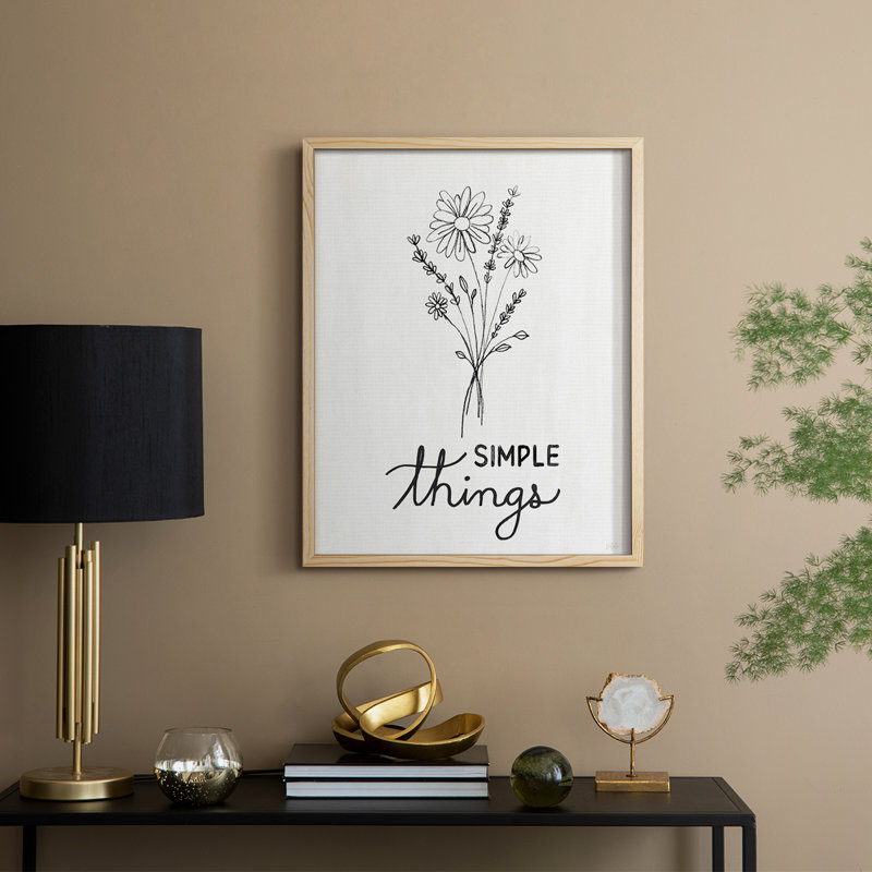 Croquis simple, reproduction encadrée en bois massif, H 30 po x l 24 po