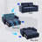 Pull-out sofa bed with adjustable backrests-1601340747