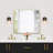 Modern Black Brass 1-Light Armed Sconce