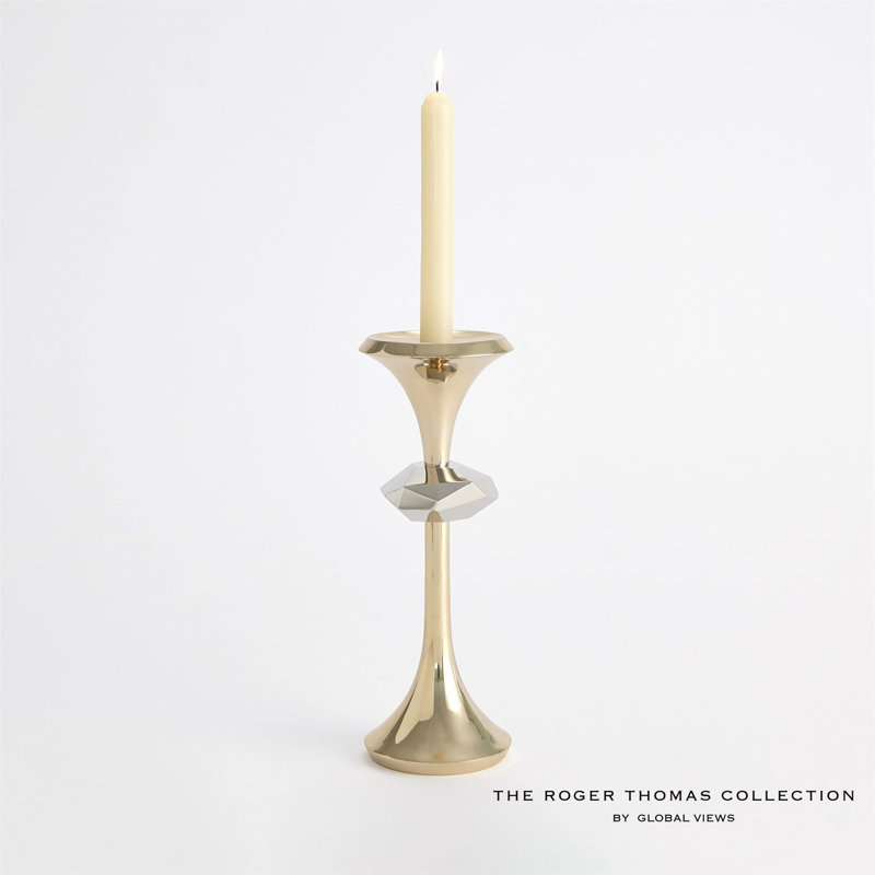 Gabriel Brass Candle Holder-Lg