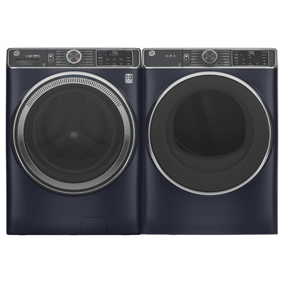 GE Appliances Smart 5 Cu. Ft. Front Load Washer and 7.8 Cu. Ft. Electric Dryer