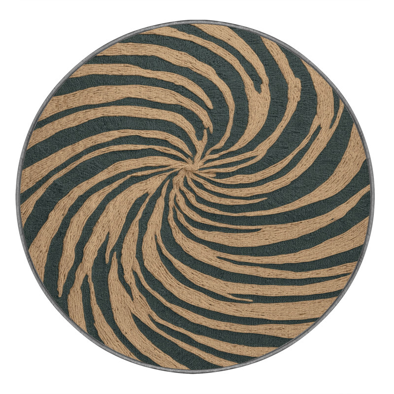 Machine Washable Nature Gray Area Rug