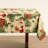 Joyful Christmas Santa & Gifts Festive Holiday Tablecloth 56" X 56"