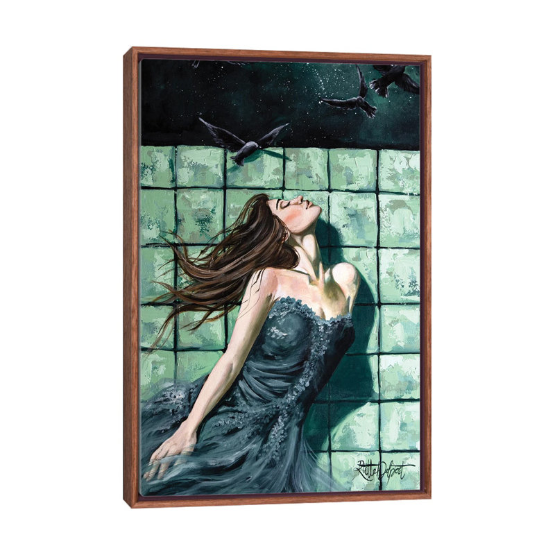 Murmures du vent, Brun, Impression sur toile flottante sans passe-partout, H 60 po x l 40 po
