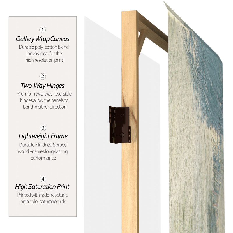 Sydney Abstract Arts Folding Screen, Mineral Smoke