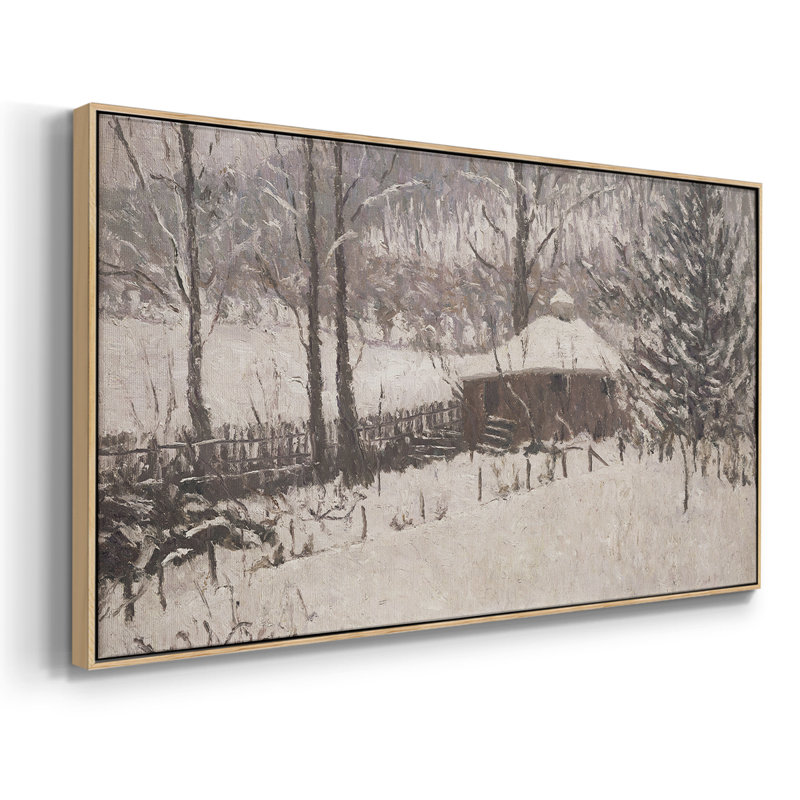 Série paysage - MLxxxi - Toile tendue avec châssis encadré - Prêt à être accroché, H 25 po x l 49 po, Naturel