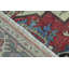 Hand-Knotted High-Quality Red and Blue Area Rug