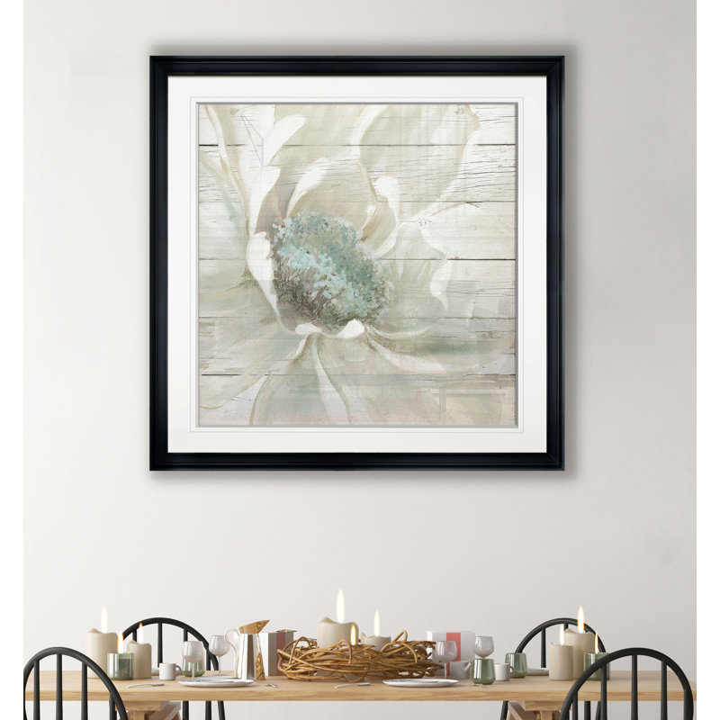 «Weathered White I», reproduction de peinture à l'huile sur toile tendue, H 30,5 po x l 30,5 po x P 1,5 po