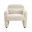 Chaise d'appoint contemporaine avec cadre en contreplaqué de tissu d'ameublement et cadre en contreplaqué beige-2002932096