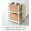 Yamazaki Home Two-Tier Hideaway Storage Cart, Steel, Wheels-101302448