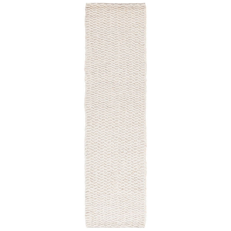 Tapis en jute / laine / coton tissé à la main Carlota, Tapis de couloir 2 pi 3 po x 8 pi