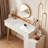 Makeup Vanity with Light mirror,5 drawers,1 chair
