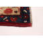Tapis rouge unique en laine de style années 1990 3 pi 5 po x 6 pi 1 po Anadol