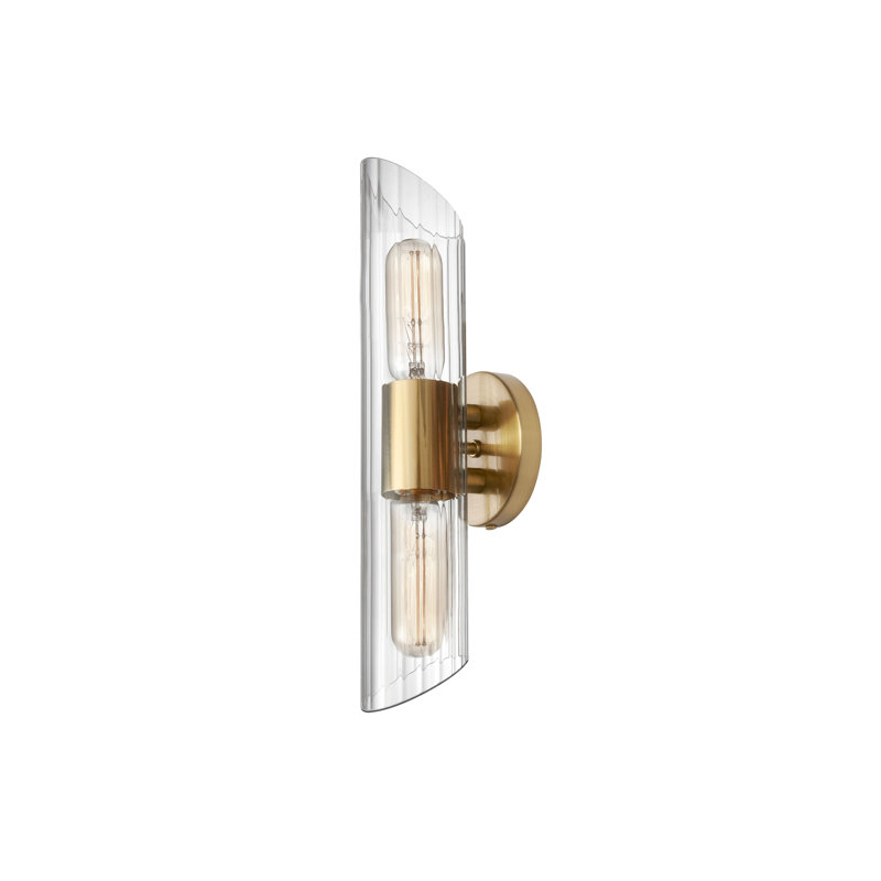 Éclairage pour meuble-lavabo 2 lumières Samantha, Laiton vieilli