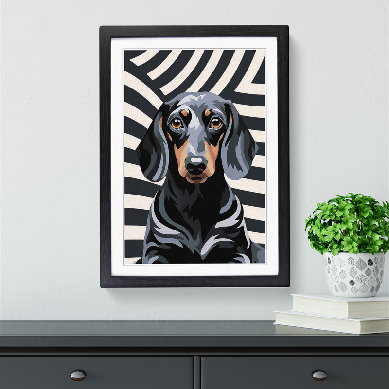 Single Picture Frame Print on Wood, Black Framed, 64cm H x 46cm W
