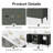Laval 60" Double Sink Freestanding Bathroom Vanity with Engineered Marble Top-105275164-105275166