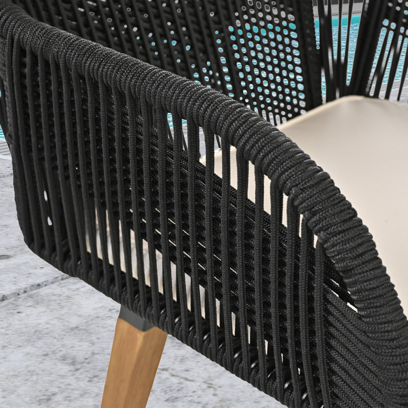 Ensemble de chaises de patio 5 pièces, ensemble de conversation avec table de bar en osier, repose-pieds, ensemble bistro d'extérieur pour porche, cour, balcon, bord de piscine