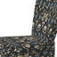 Chaise d'appoint d'appoint moderne en velours bleu et doré