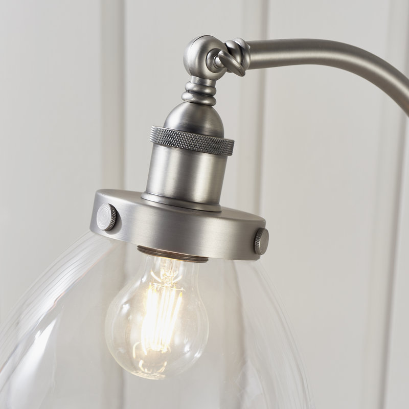 Anais 152cm Silver Arched Floor Lamp